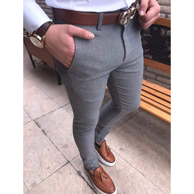 Mens Fit Casual Trousers Men's Suit Trousers