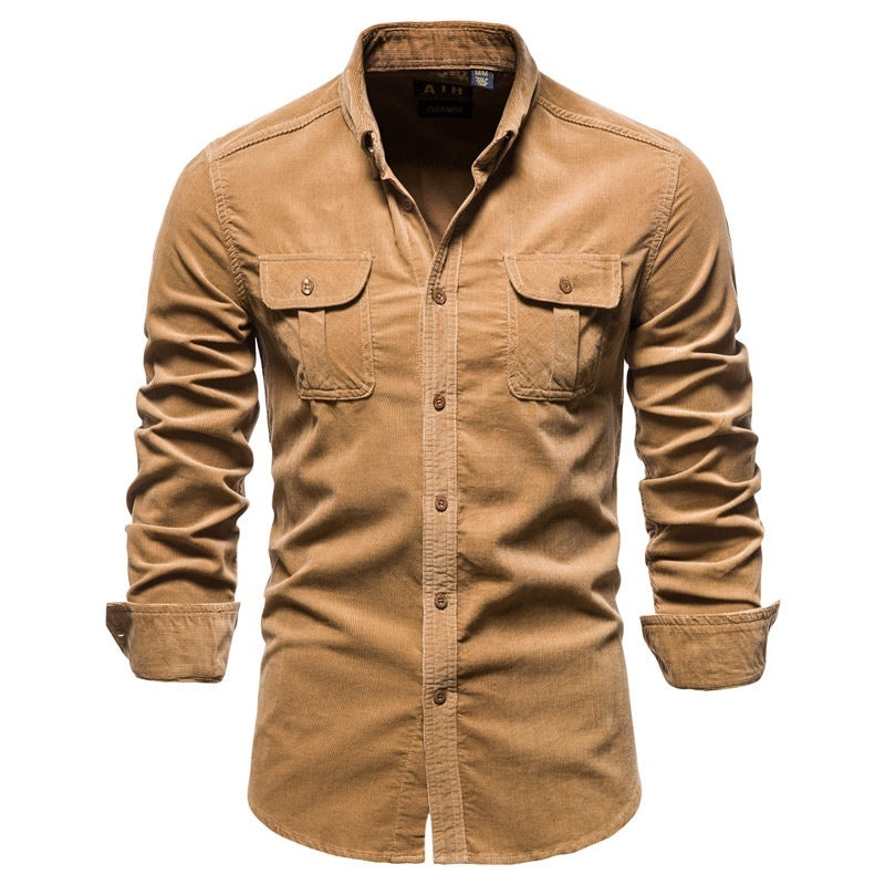 Mens Fashion Shirts For Men Wear Shirt College Tops Longsleeve Blue
