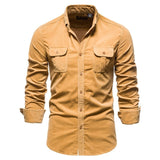 Mens Fashion Shirts For Men Wear Shirt College Tops Longsleeve Blue