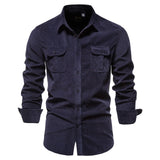 Mens Fashion Shirts For Men Wear Shirt College Tops Longsleeve Blue