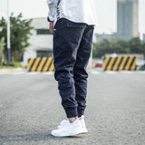 Mens Cargo Pant Trousers Overalls Trousers Slim-fit Harem Trousers With Feet