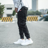 Mens Cargo Pant Trousers Overalls Trousers Slim-fit Harem Trousers With Feet
