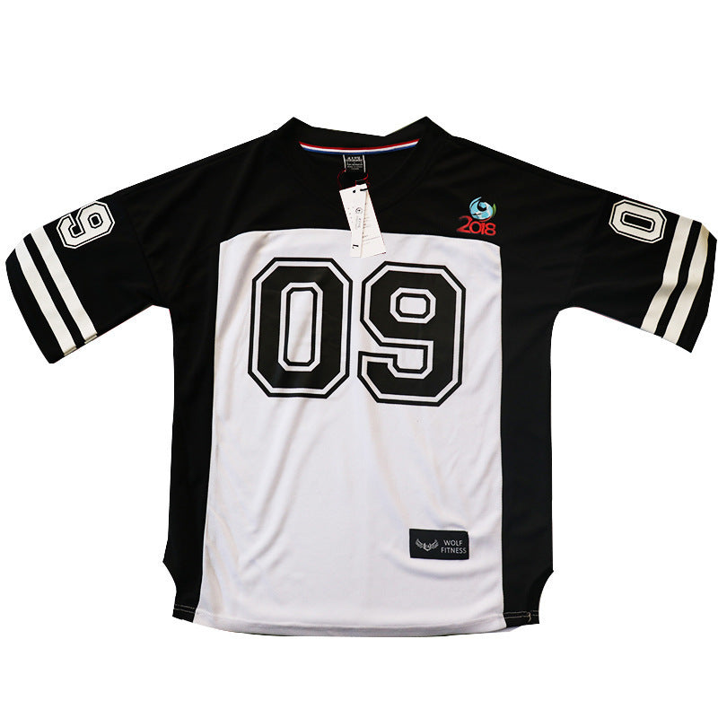 Mens Oversized t Shirt Men Clothing Summer Mesh Top Baseball Football
