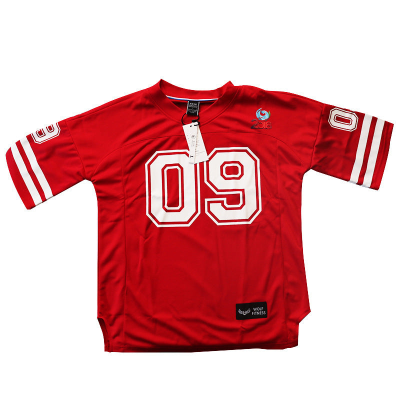 Mens Oversized t Shirt Men Clothing Summer Mesh Top Baseball Football