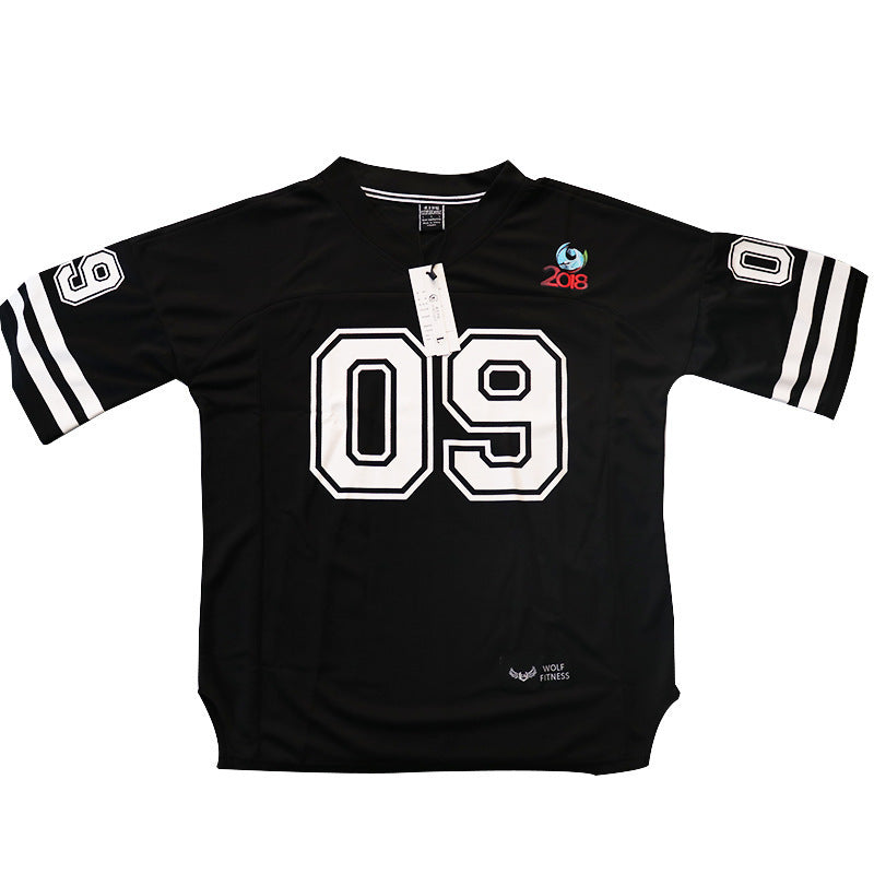 Mens Oversized t Shirt Men Clothing Summer Mesh Top Baseball Football