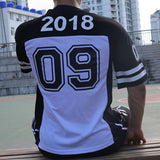 Mens Oversized t Shirt Men Clothing Summer Mesh Top Baseball Football