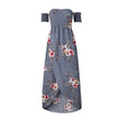 Womens long dress women Off shoulder beach summer dresses