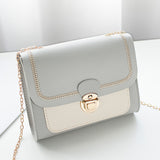 Womens Shoulder Bag High Quality Pu Lock Chain Diagonal Bag
