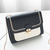 Womens Shoulder Bag High Quality Pu Lock Chain Diagonal Bag