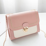 Womens Shoulder Bag High Quality Pu Lock Chain Diagonal Bag