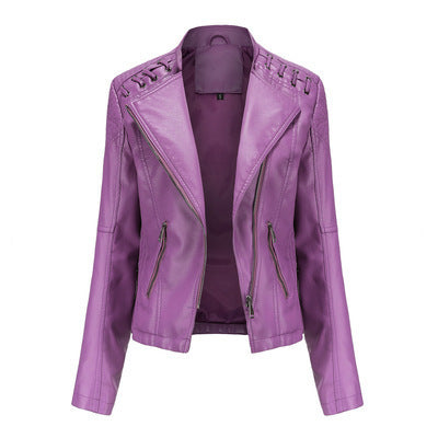 Women's Leather Jackets Women's Short Jackets  Motorbike jacket