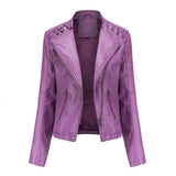 Women's Leather Jackets Women's Short Jackets  Motorbike jacket
