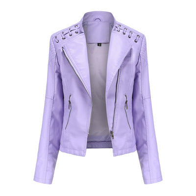 Women's Leather Jackets Women's Short Jackets  Motorbike jacket