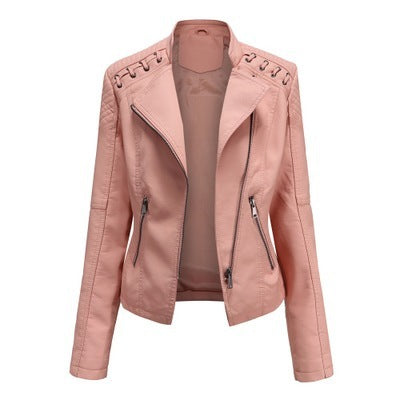 Women's Leather Jackets Women's Short Jackets  Motorbike jacket