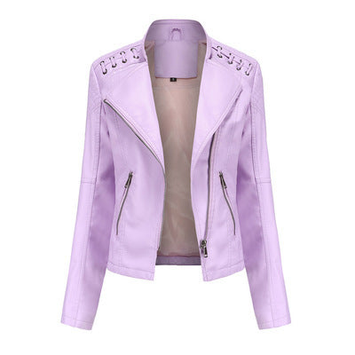 Women's Leather Jackets Women's Short Jackets  Motorbike jacket