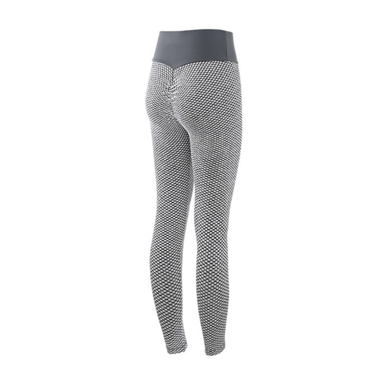 Women fashion Plaid Leggings Fitness Yoga Pants Women's Seamless High Waist Breathable Gym Leggings