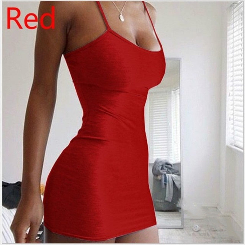Multi colour Bodycon Mini Dress With Spaghetti Straps