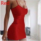 Multi colour Bodycon Mini Dress With Spaghetti Straps