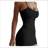 Multi colour Bodycon Mini Dress With Spaghetti Straps
