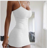 Multi colour Bodycon Mini Dress With Spaghetti Straps