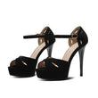 Women High Heels Fish Mouth Sandals