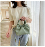 Women PU Leather Messenger Bag Western Style One-shoulder Fashion Handbag