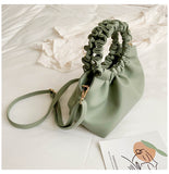 Women PU Leather Messenger Bag Western Style One-shoulder Fashion Handbag