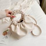 Women PU Leather Messenger Bag Western Style One-shoulder Fashion Handbag