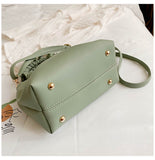 Women PU Leather Messenger Bag Western Style One-shoulder Fashion Handbag