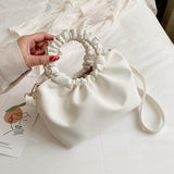 Women PU Leather Messenger Bag Western Style One-shoulder Fashion Handbag