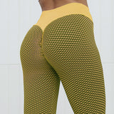 Women fashion Plaid Leggings Fitness Yoga Pants Women's Seamless High Waist Breathable Gym Leggings
