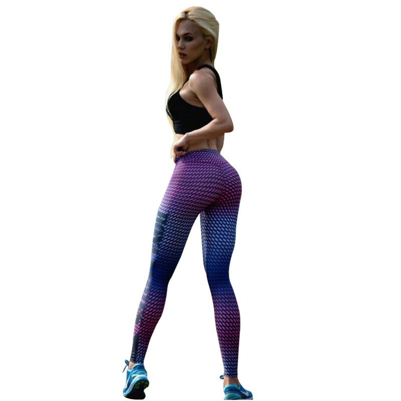 Womens  Print Yoga Leggings Pants Women Waist Workout Soft Yoga Pants