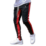 Men's Fashion Strappy Trousers Trousers Zippered Sports Trousers