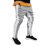 Men's Fashion Strappy Trousers Trousers Zippered Sports Trousers