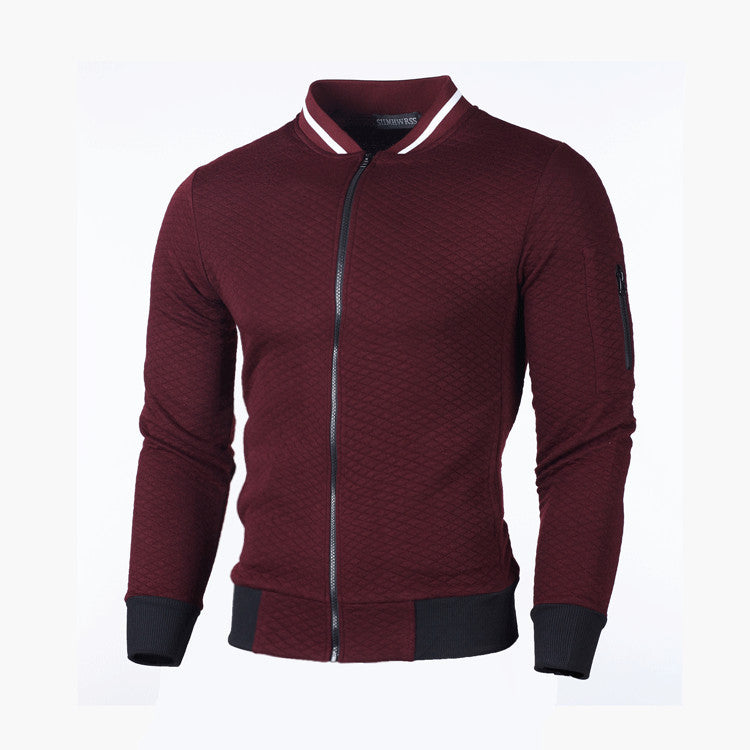 Mens Fashion Zipper Cotton Jacket For Mens