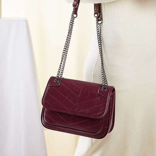 Women Fashion Purse cowhide Shoulder Bag Women