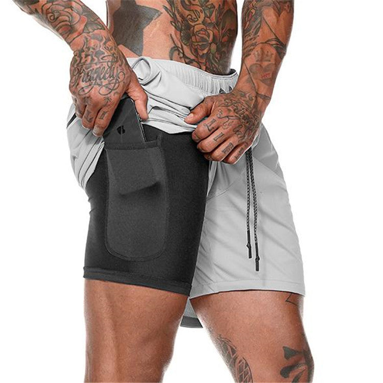 Mens Shorts Pocket Compression Shorts