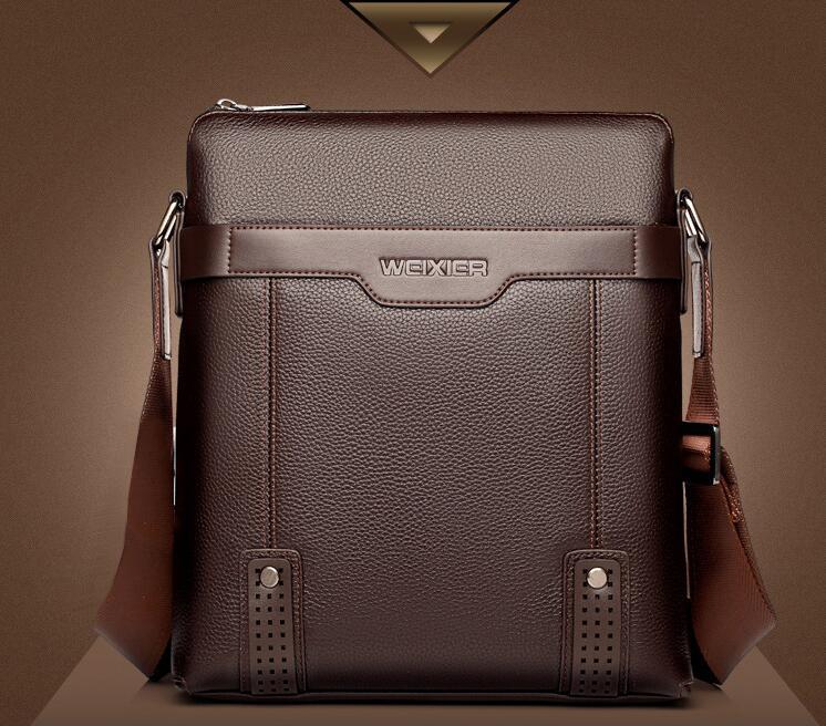 Mens Faux Leather Shoulder & Crossbody Bags Cell Phone Pocket,Interior Zipper Pocket