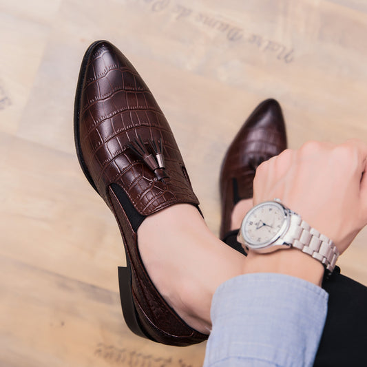Mens Pointed leather shoes