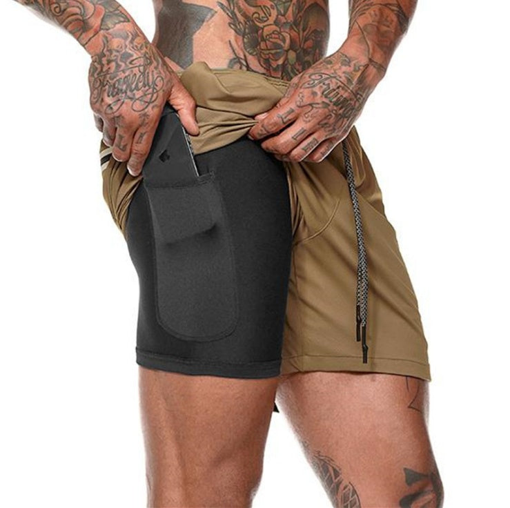Mens Shorts Pocket Compression Shorts