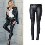 Womens Stretchy Jeggings, Faux Leather Legging Pants , Regular and Plus Size