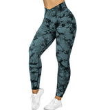 New TIE DIE Seamless HIGHWAISTED Workout Leggings Butt Lifting YOGA GYM NEW!