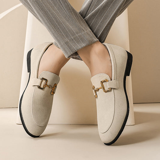 Men's Suede Loafers Fashion Luxury Wedding Party Dress Shoes