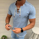 Mens Solid Color Short-Sleeved T-Shirt Tops Compassionate Men