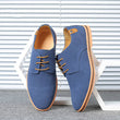 Men's Oxford Shoes Lace Up Business Casual Suede Leather Shoes Black