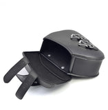 Leather Motorcycle Saddle Bags Saddlebag Luggage Bag Fit all Motorcycle