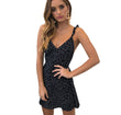 Womens Polka-dot Strappy Dress Women Summer Fashion Beach Sundress