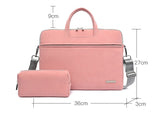 PU Leather Women Laptop Bag Notebook Carrying Case Briefcase For Macbook Air 13.3 14 15.6 Inch