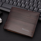 Mens PU Leather Minimalist Bifold Wallets For Men RFID Blocking Slim Mens Wallet