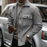 Men's jacket lightweight jacket turndown collar with 2pocket
